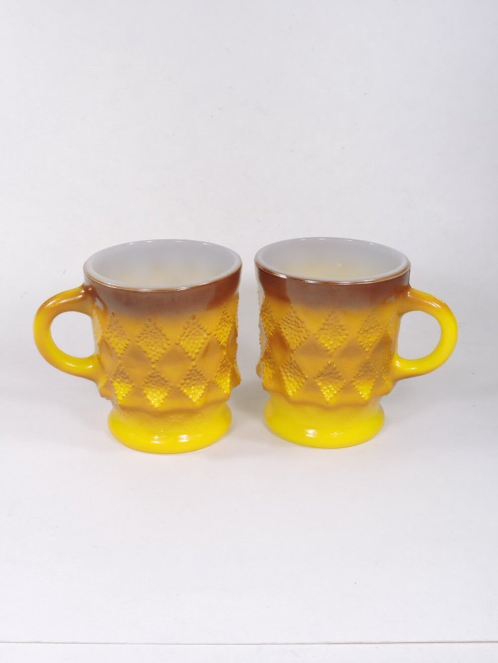 2 Fire King Kimberly Coffee Mugs Vintage New Old Stock